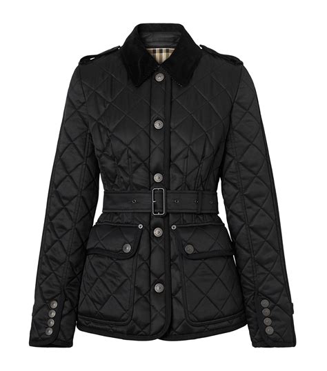 Burberry diamond quilted jacket women's